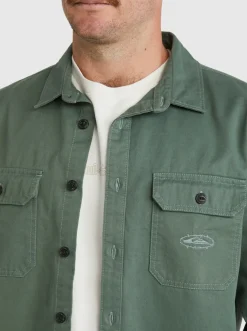 Quiksilver Shirts & Polos|Mikey Long Sleeve Shirt Laurel Wreath
