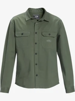 Quiksilver Shirts & Polos|Mikey Long Sleeve Shirt Laurel Wreath