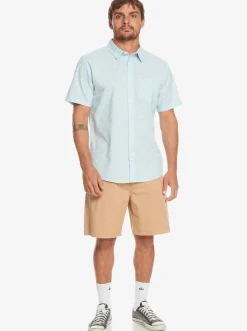 Quiksilver Shirts & Polos|Minimo Short Sleeve Shirt Clear Sky Minimo