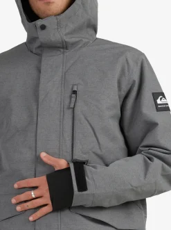 Quiksilver Layers|Mission Solid Insulated Snow Jacket Heather Grey