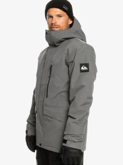 Quiksilver Layers|Mission Solid Insulated Snow Jacket Heather Grey