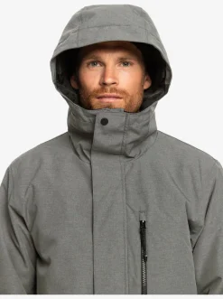 Quiksilver Layers|Mission Solid Insulated Snow Jacket Heather Grey