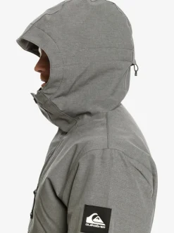 Quiksilver Layers|Mission Solid Insulated Snow Jacket Heather Grey
