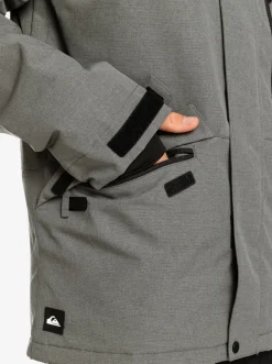Quiksilver Layers|Mission Solid Insulated Snow Jacket Heather Grey