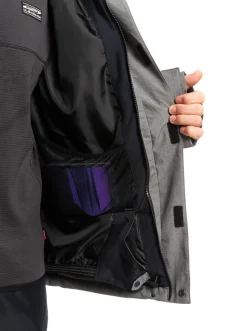 Quiksilver Layers|Mission Solid Insulated Snow Jacket Heather Grey