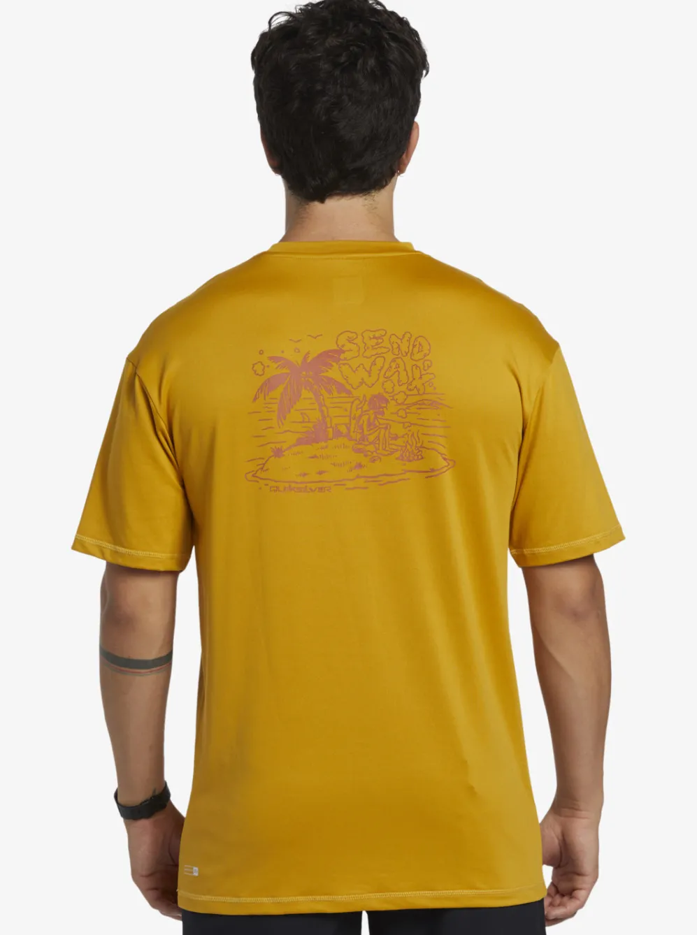 Quiksilver Rashguards|Mix Session Upf 50 Short Sleeve Surf Tee Wheat