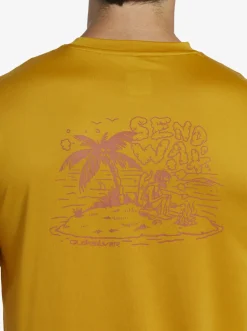 Quiksilver Rashguards|Mix Session Upf 50 Short Sleeve Surf Tee Wheat