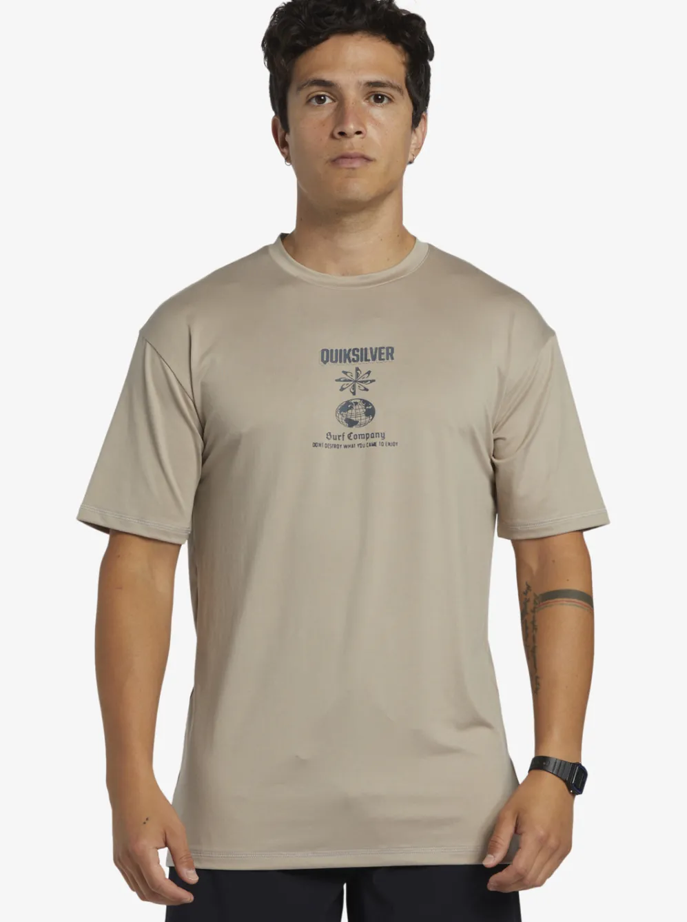 Quiksilver Rashguards|Mix Session Upf 50 Short Sleeve Surf Tee Goat