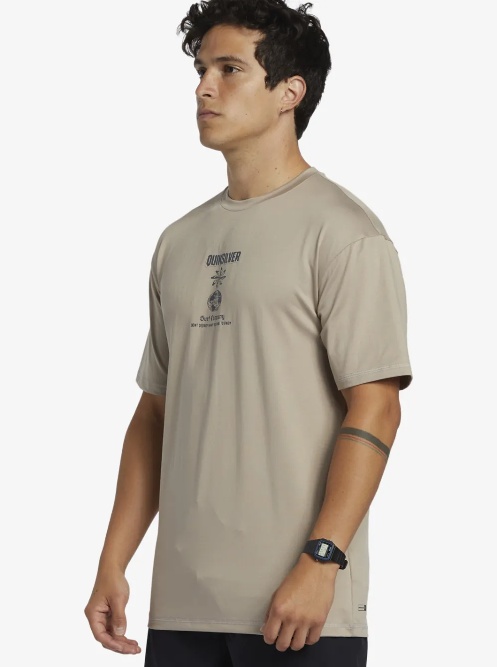 Quiksilver Rashguards|Mix Session Upf 50 Short Sleeve Surf Tee Goat