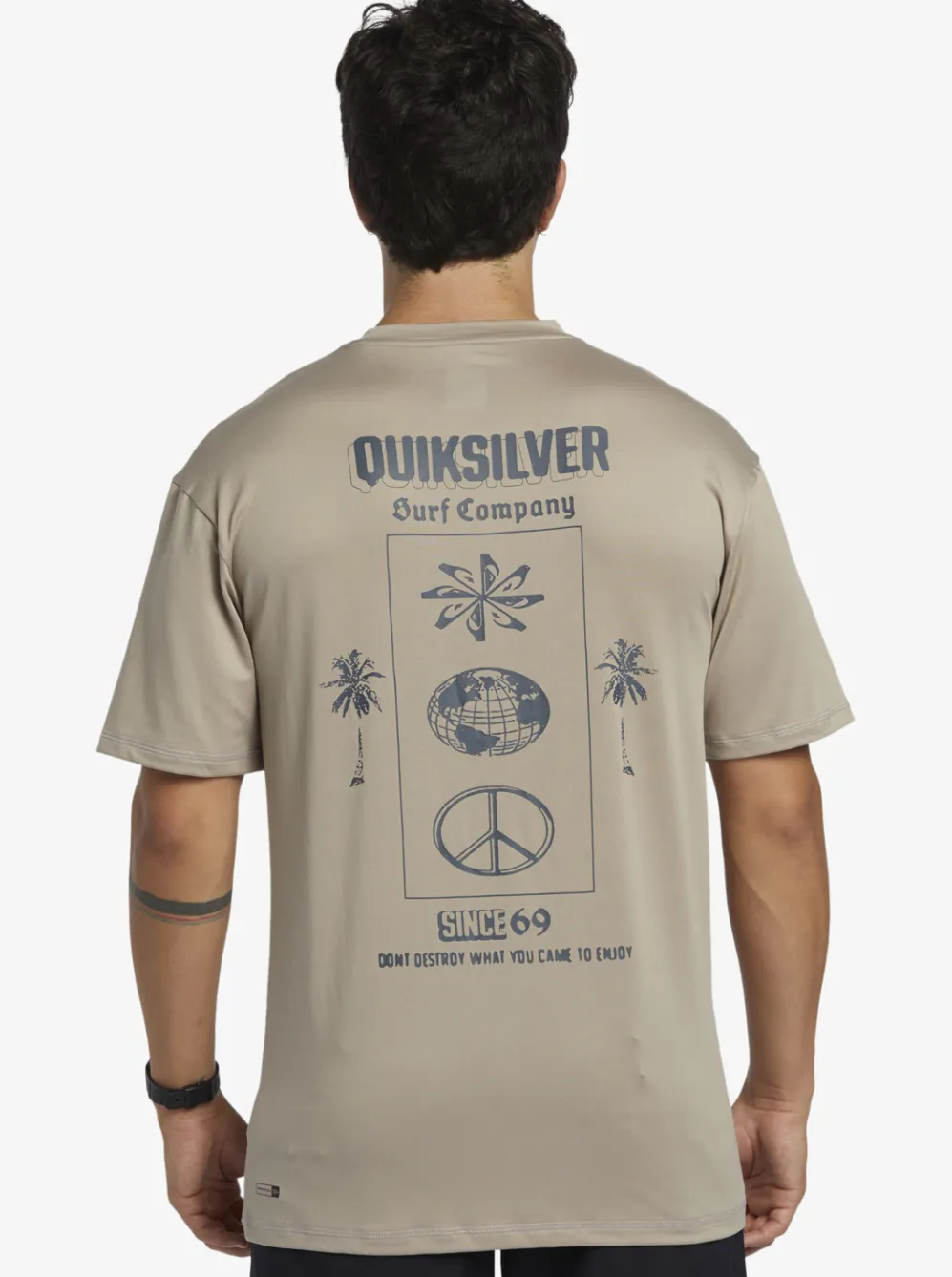Quiksilver Rashguards|Mix Session Upf 50 Short Sleeve Surf Tee Goat