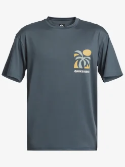 Quiksilver Rashguards|Mix Session Upf 50 Short Sleeve Surf Tee Dark Slate