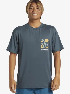 Quiksilver Rashguards|Mix Session Upf 50 Short Sleeve Surf Tee Dark Slate
