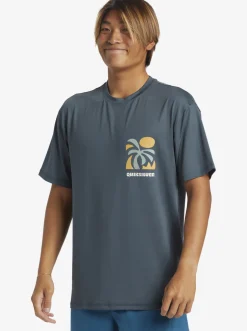 Quiksilver Rashguards|Mix Session Upf 50 Short Sleeve Surf Tee Dark Slate