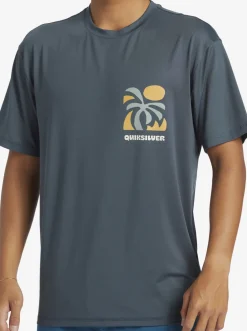 Quiksilver Rashguards|Mix Session Upf 50 Short Sleeve Surf Tee Dark Slate