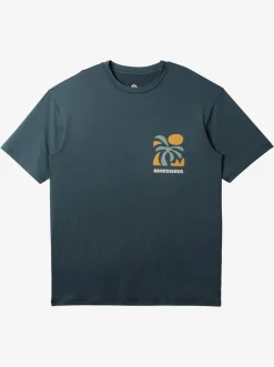 Quiksilver Rashguards|Mix Session Upf 50 Short Sleeve Surf Tee Dark Slate