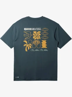 Quiksilver Rashguards|Mix Session Upf 50 Short Sleeve Surf Tee Dark Slate