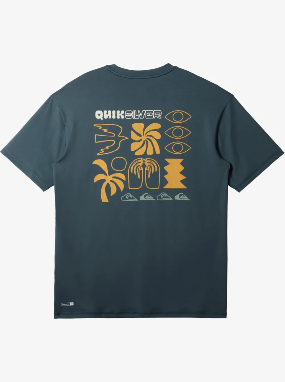 Quiksilver Rashguards|Mix Session Upf 50 Short Sleeve Surf Tee Dark Slate