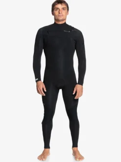 Quiksilver Wetsuits|4/3Mm Everyday Sessions Chest Zip Wetsuit Black
