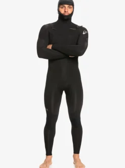 Quiksilver Wetsuits|5/4/3Mm Everyday Sessions Hooded Chest Zip Wetsuit Black