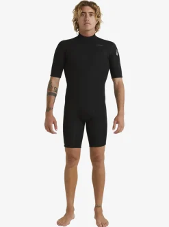 Quiksilver Wetsuits|2/2Mm Everyday Sessions Short Sleeve Back Zip Springsuit Black