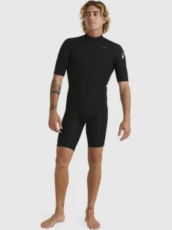 Quiksilver Wetsuits|2/2Mm Everyday Sessions Short Sleeve Back Zip Springsuit Black