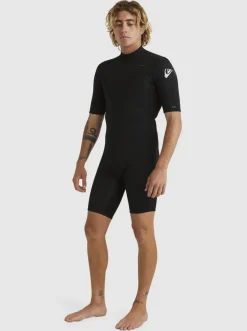 Quiksilver Wetsuits|2/2Mm Everyday Sessions Short Sleeve Back Zip Springsuit Black
