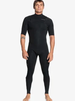 Quiksilver Wetsuits|2/2Mm Everyday Sessions Short Sleeve Chest Zip Springsuit Black