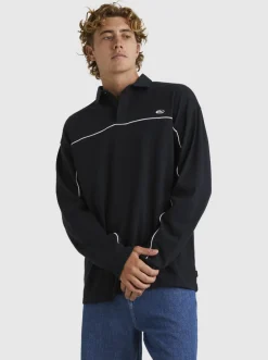 Quiksilver Shirts & Polos|Modular Rugby Polo Knit Black