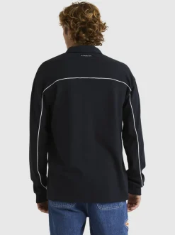 Quiksilver Shirts & Polos|Modular Rugby Polo Knit Black
