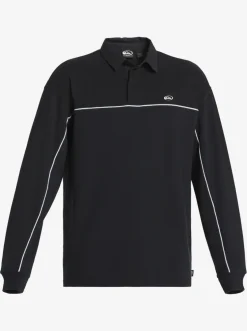 Quiksilver Shirts & Polos|Modular Rugby Polo Knit Black