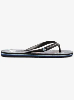 Quiksilver Sandals|Molokai Highline Scallop Flip-Flops Blue 2
