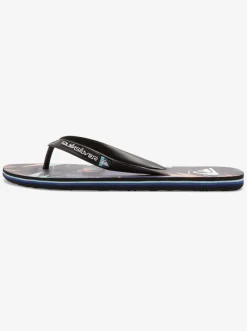 Quiksilver Sandals|Molokai Highline Scallop Flip-Flops Blue 2