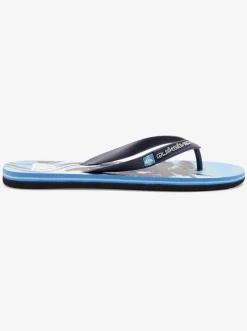 Quiksilver Sandals|Molokai Highline Scallop Flip-Flops Blue 1