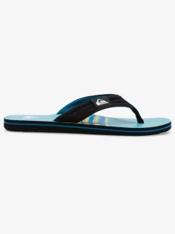 Quiksilver Sandals|Molokai Layback Sandals For Men Black/Blue/Black