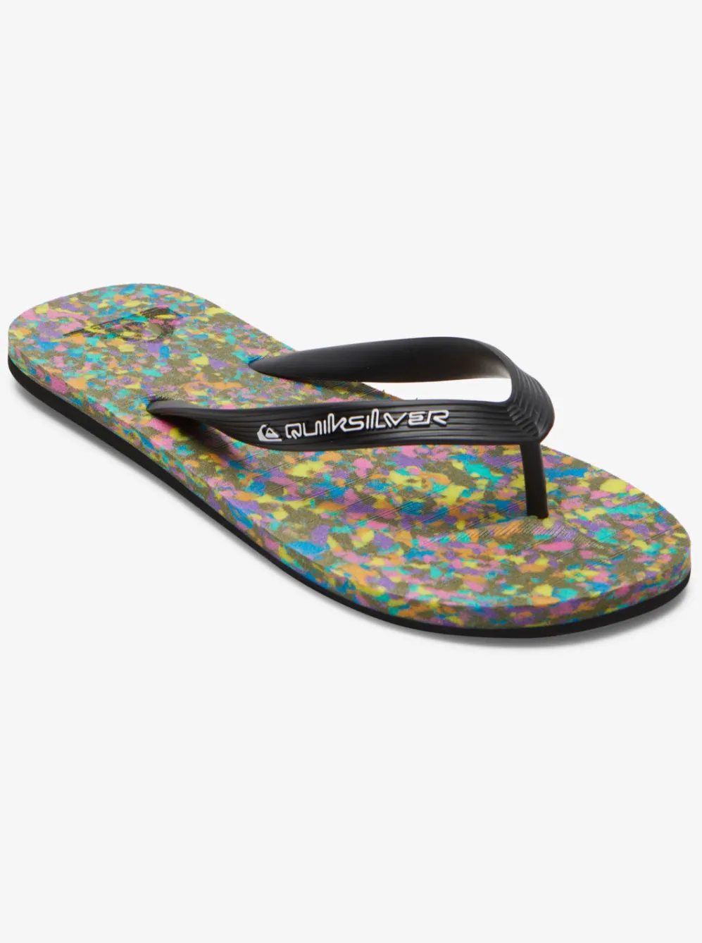 Quiksilver Sandals|Molokai Recycled Flip-Flops Black/Blue/Black
