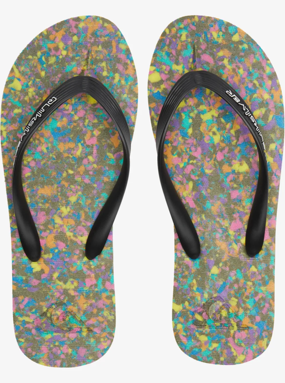 Quiksilver Sandals|Molokai Recycled Flip-Flops Black/Blue/Black