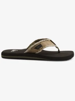 Quiksilver Sandals|Monkey Abyss Sandals Green/Black/Brown