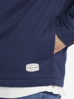 Quiksilver Jackets|New Aitor Hooded Jacket Naval Academy