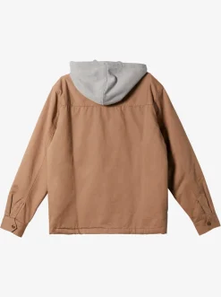 Quiksilver Jackets|New Aitor Hooded Jacket Fossil