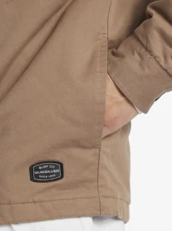 Quiksilver Jackets|New Aitor Hooded Jacket Fossil