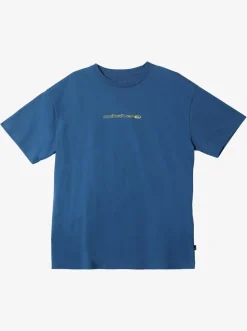 Quiksilver Tees|New Instinct Short Sleeve Stn T-Shirt Dark Blue