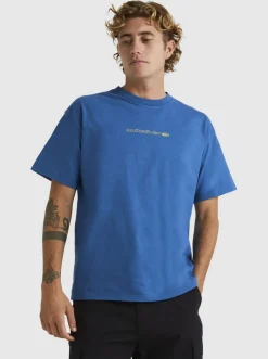 Quiksilver Tees|New Instinct Short Sleeve Stn T-Shirt Dark Blue