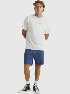 Quiksilver Tees|New Instinct Short Sleeve Stn T-Shirt Snow Heather