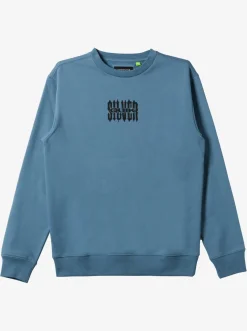 Quiksilver Shirts & Polos|No Control Crew Fleece Crew Neck Sweatshirt Aegean Blue