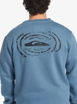 Quiksilver Shirts & Polos|No Control Crew Fleece Crew Neck Sweatshirt Aegean Blue