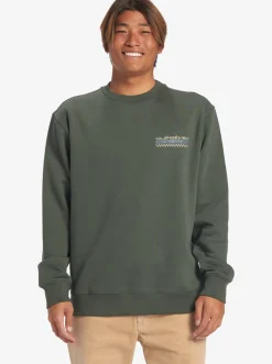 Quiksilver Shirts & Polos|No Control Crew Fleece Crew Neck Sweatshirt Climbing Ivy