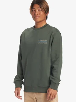 Quiksilver Shirts & Polos|No Control Crew Fleece Crew Neck Sweatshirt Climbing Ivy