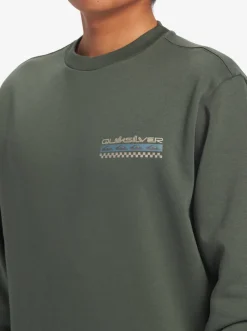 Quiksilver Shirts & Polos|No Control Crew Fleece Crew Neck Sweatshirt Climbing Ivy