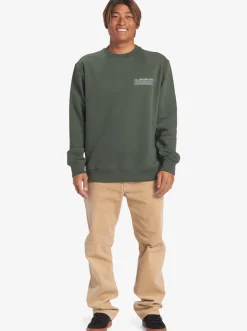 Quiksilver Shirts & Polos|No Control Crew Fleece Crew Neck Sweatshirt Climbing Ivy