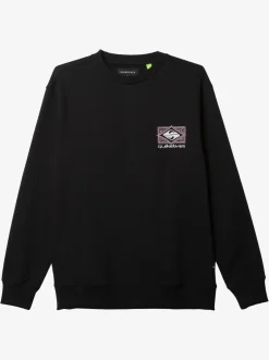 Quiksilver Shirts & Polos|No Control Crew Fleece Crew Neck Sweatshirt Black